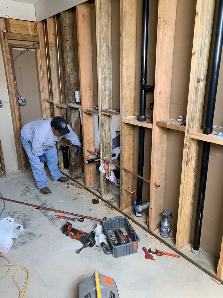 Commercial rough-in plumbing for Water Heater Replacement in Dripping Springs